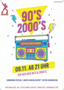 90er 2000er Party Schaukelkeller