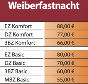 Weiberfastnacht preise