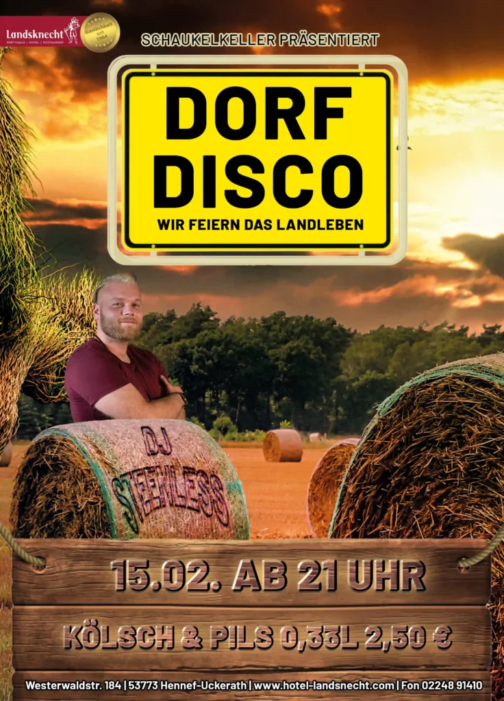 Dorf Disco, Wir feiern das Landleben Schaukelkeller