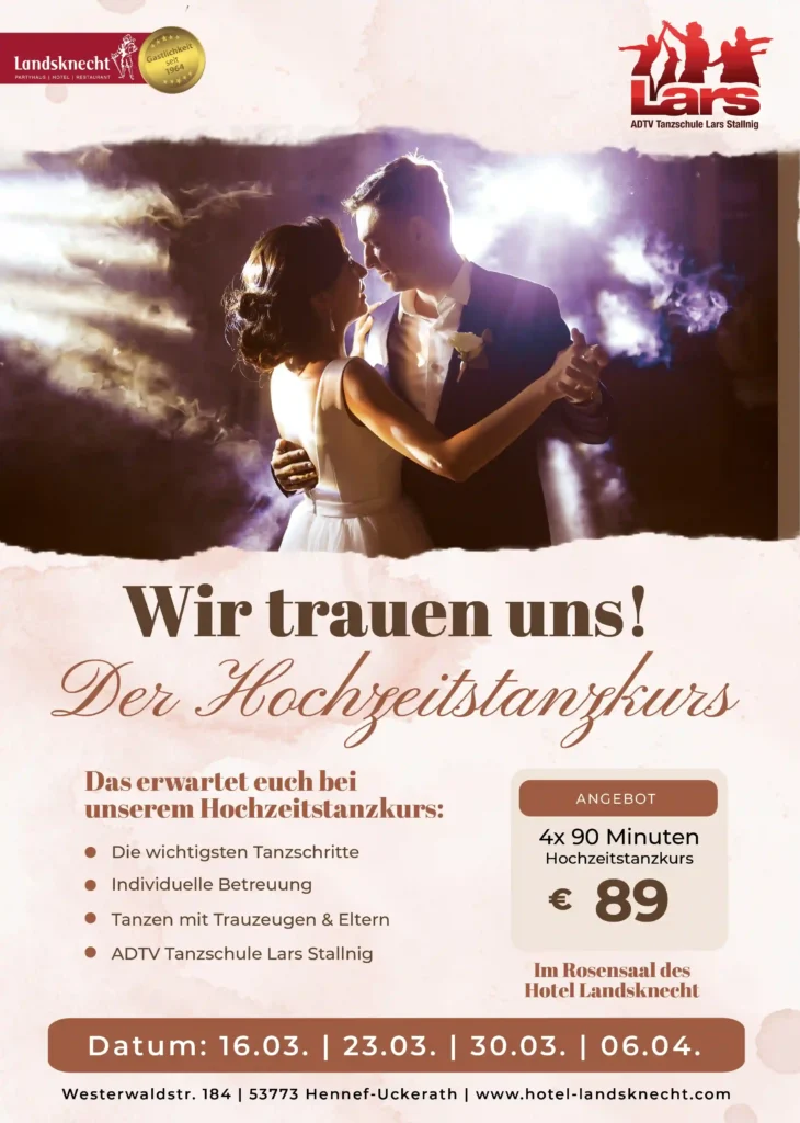 Wir trauen uns der hochzeitstanzkurs Crashkurs