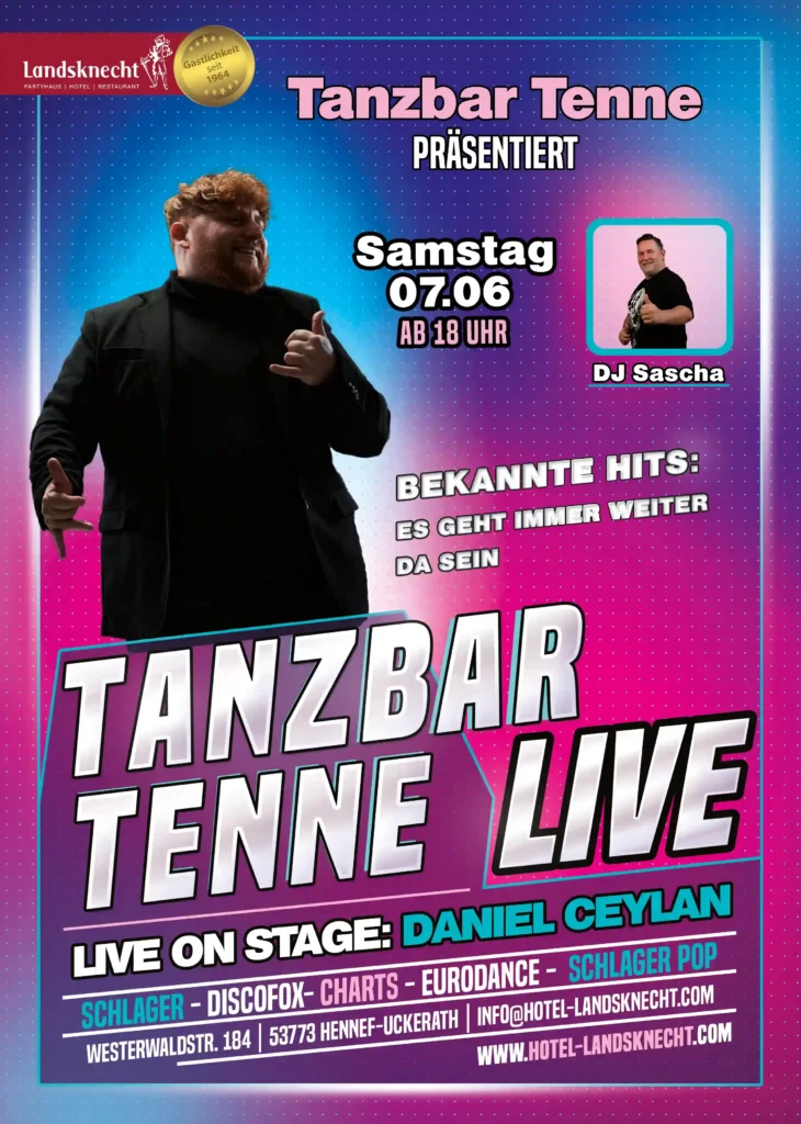 Tanzbar Tenne Live mit-Daniel Ceylan