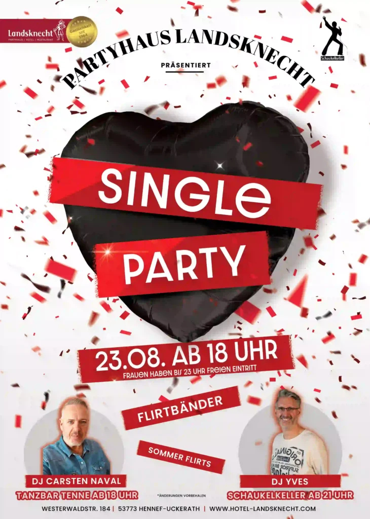 Single Party Schaukelkeller Tanzbar Tenne 2025