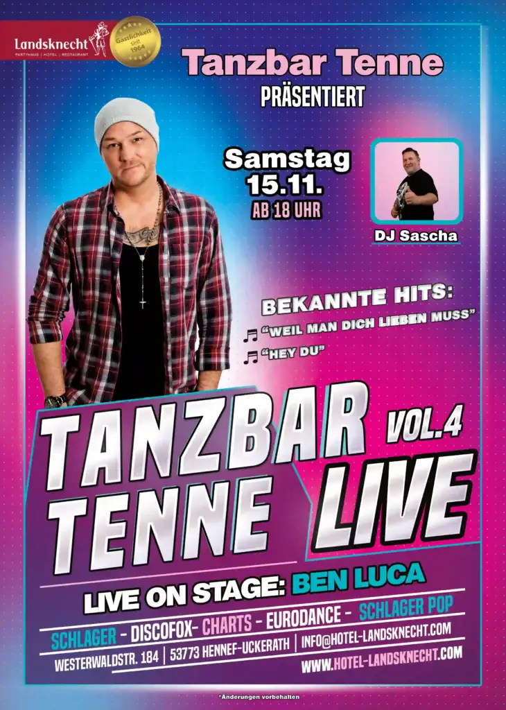 Tanzbar Tenne Live Vol. 4 BEN LUCA