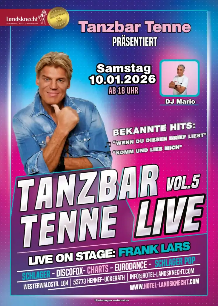 Tanzbar Tenne Live Frank Lars
