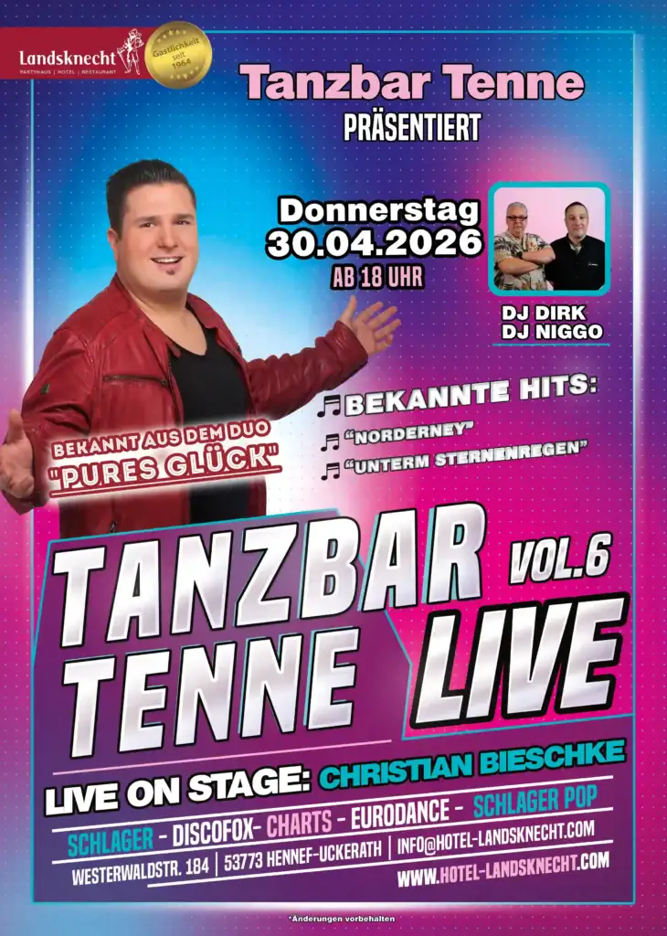 Tenne Live Pures Glück