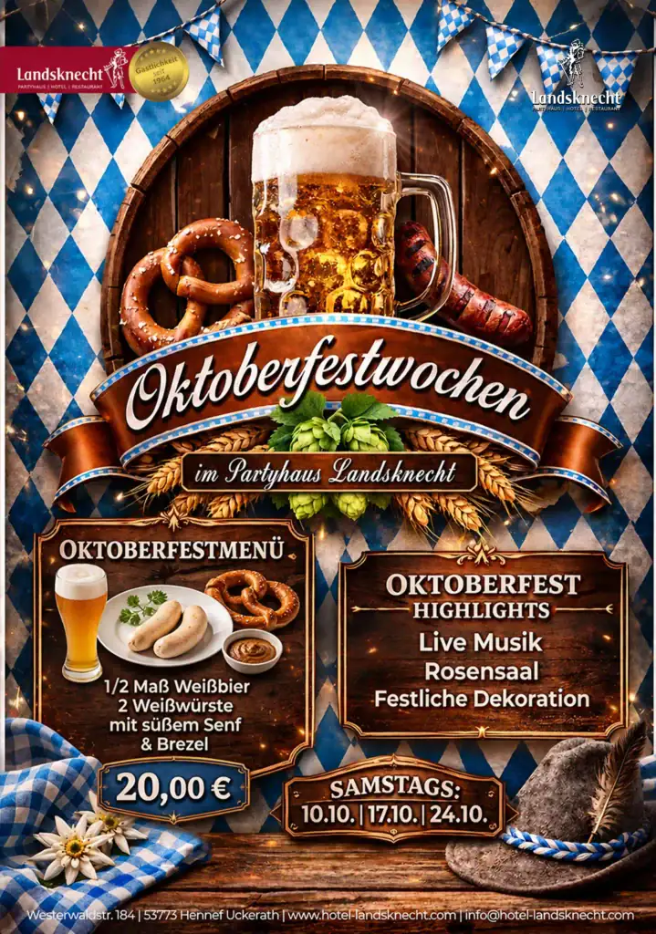 Oktoberfestwochen im Partyhaus Landsknecht